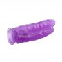 Podwójne dildo Hi Rubber fioletowe PVC 25 cm - 5